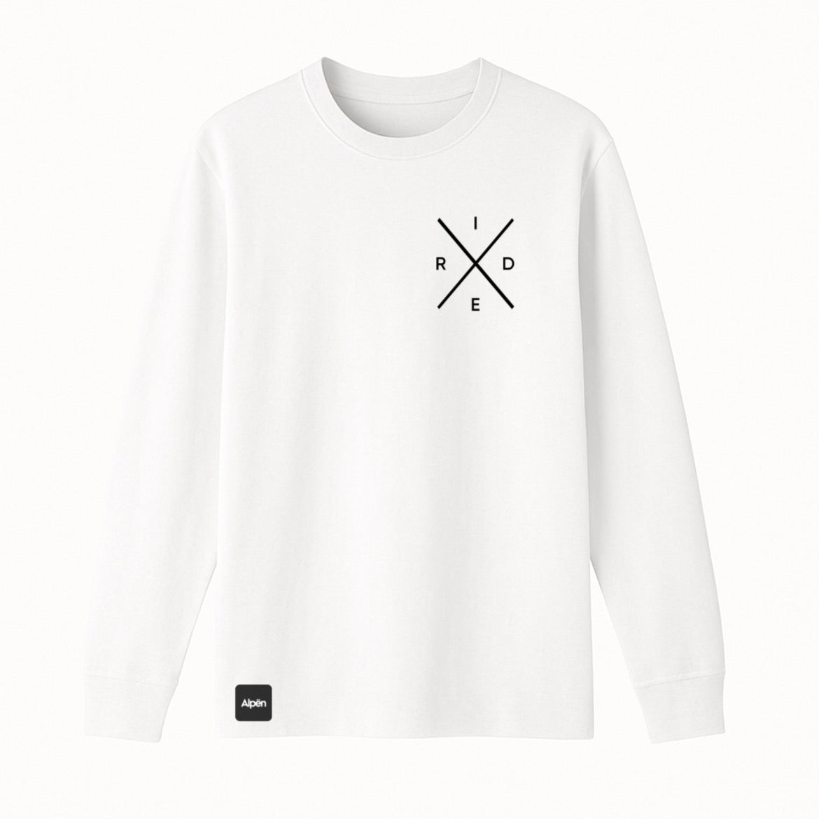 Polera Manga Larga Ride Collection. White