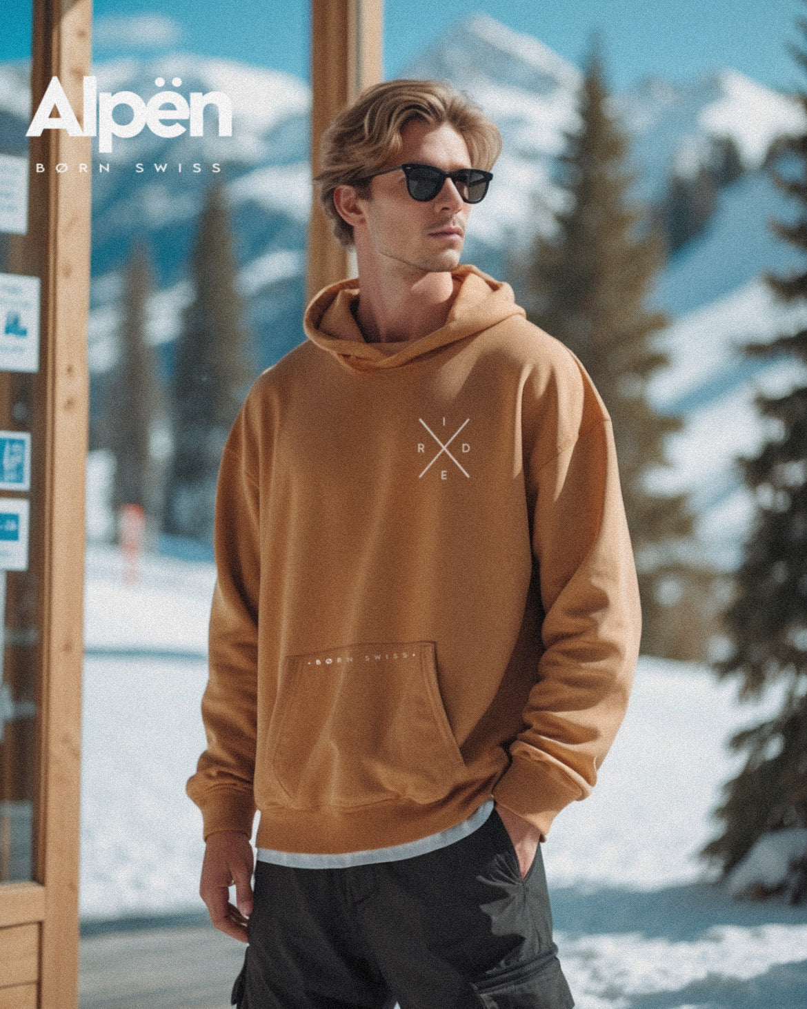 Hoodie Ride Collection. Camel