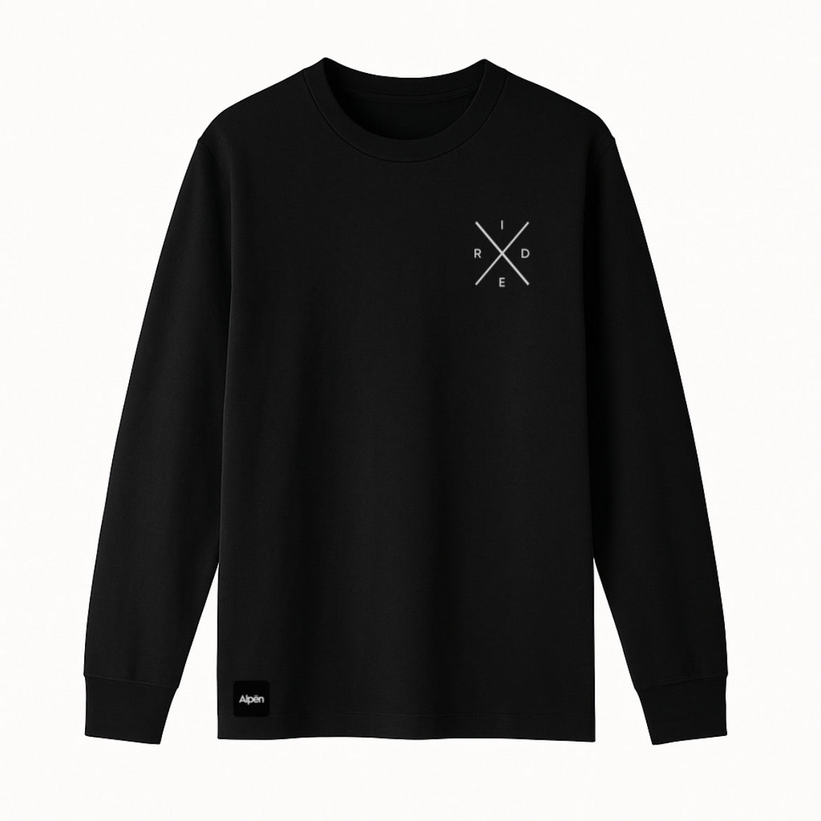 Polera Manga Larga Ride Collection. Black